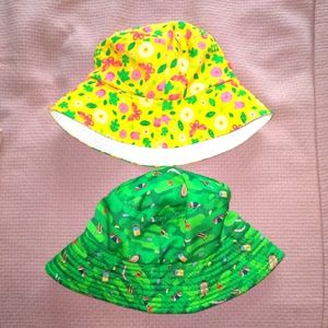 Reversible Kids Gardening/Sunhats